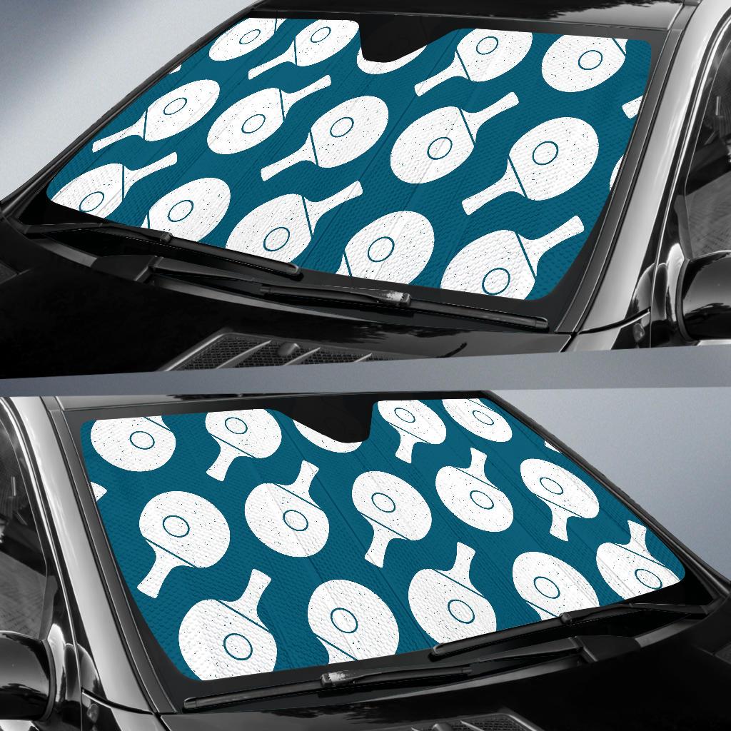 Ping Pong Pattern Print Design A02 Car Sun Shades-JORJUNE.COM