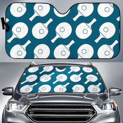Ping Pong Pattern Print Design A02 Car Sun Shades-JORJUNE.COM