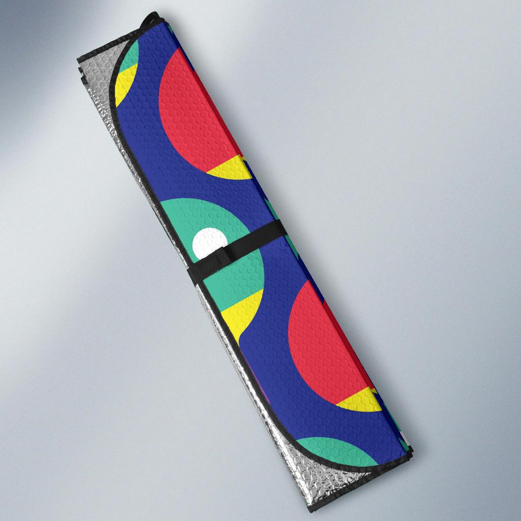 Ping Pong Pattern Print Design A03 Car Sun Shades-JORJUNE.COM