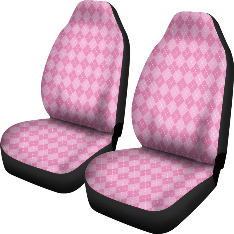 Pink Argyle Pattern Universal Fit Car Seat Covers