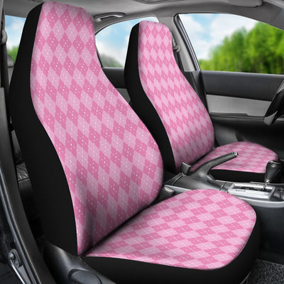 Pink Argyle Pattern Universal Fit Car Seat Covers