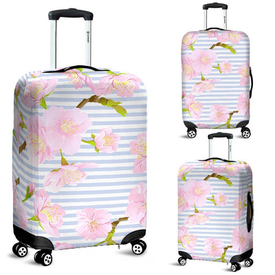 Pink Cherry Blossom Sakura Luggage Cover Protector