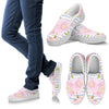 Pink Cherry Blossom Sakura Men Canvas Slip On Shoes