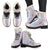 Pink Cherry Blossom Sakura Faux Fur Leather Boots