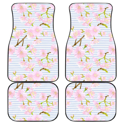Pink Cherry Blossom Sakura Front and Back Car Floor Mats
