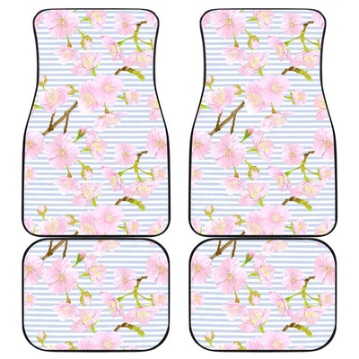 Pink Cherry Blossom Sakura Front and Back Car Floor Mats