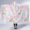 Pink Cherry Blossom Sakura Hooded Blanket-JORJUNE.COM