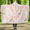 Pink Cherry Blossom Sakura Hooded Blanket-JORJUNE.COM