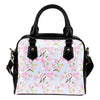 Pink Cherry Blossom Sakura Leather Shoulder Handbag