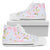 Pink Cherry Blossom Sakura Men High Top Shoes