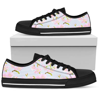 Pink Cherry Blossom Sakura Men Low Top Shoes