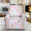 Pink Cherry Blossom Sakura Recliner Slipcover-JORJUNE.COM