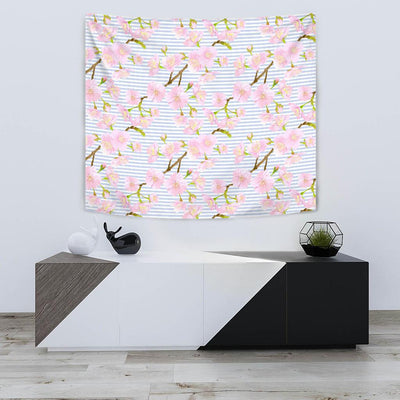 Pink Cherry Blossom Sakura Tapestry