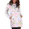 Pink Cherry Blossom Sakura Women Hoodie Dress