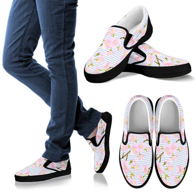 Pink Cherry Blossom Sakura Women Slip On Shoes