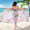 Pink Cherry Blossom Sakura Beach Sarong Pareo Wrap