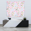 Pink Cherry Blossom Sakura Wall Tapestry