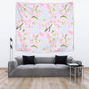 Pink Cherry Blossom Sakura Wall Tapestry