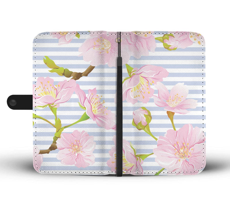 Pink Cherry Blossom Sakura Wallet Phone Case