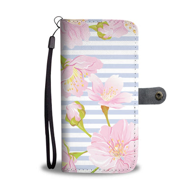 Pink Cherry Blossom Sakura Wallet Phone Case