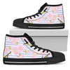 Pink Cherry Blossom Sakura Women High Top Canvas Shoes