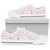 Pink Cherry Blossom Sakura Women Low Top Canvas Shoes