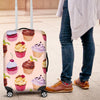 Pink Cupcake Pattern Luggage Cover Protector