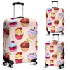 Pink Cupcake Pattern Luggage Cover Protector