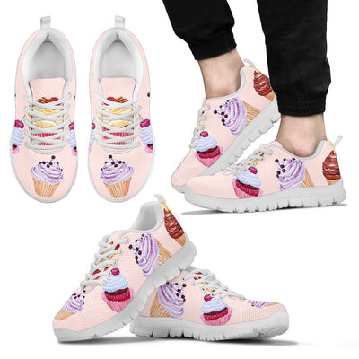 Pink Cupcake Pattern Men Sneakers