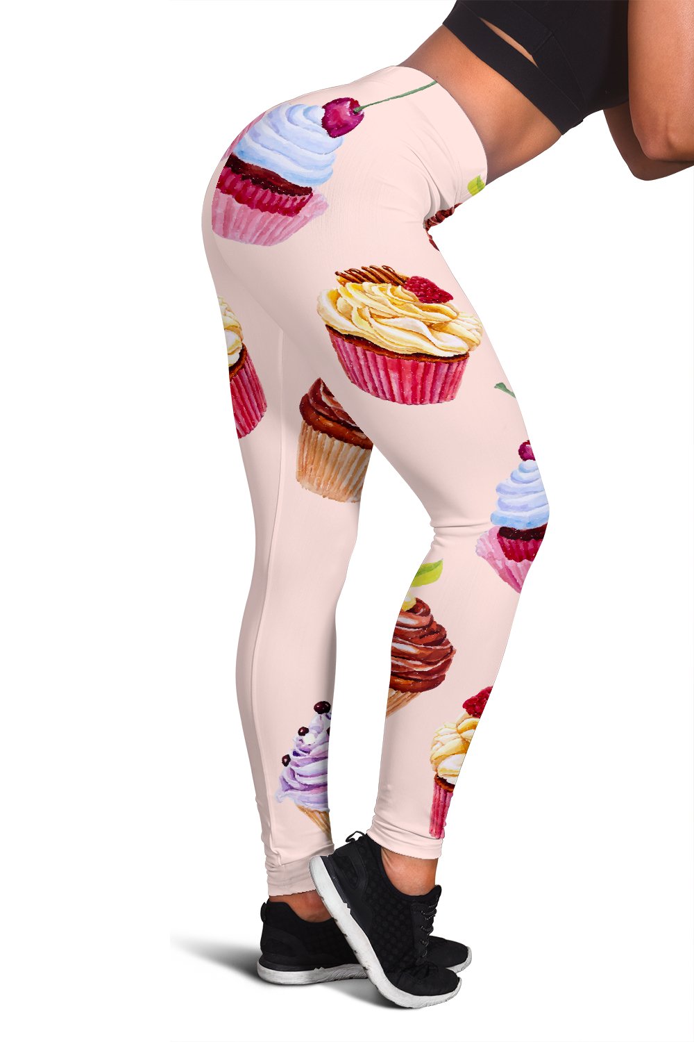 Pink Cupcake Pattern Women Leggings