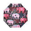 Pink Elephant Pattern Automatic Foldable Umbrella