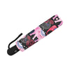 Pink Elephant Pattern Automatic Foldable Umbrella