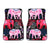 Pink Elephant Pattern Car Floor Mats