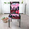 Pink Elephant Pattern Dining Chair Slipcover-JORJUNE.COM