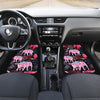 Pink Elephant Pattern Front and Back Car Floor Mats