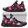 Pink Elephant Pattern Mesh Knit Sneakers Shoes