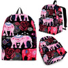 Pink Elephant Pattern Premium Backpack