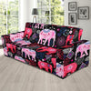 Pink Elephant Pattern Sofa Slipcover-JORJUNE.COM