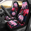 Pink Elephant Pattern Universal Fit Car Seat Covers