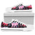 Pink Elephant Pattern Women Low Top Shoes