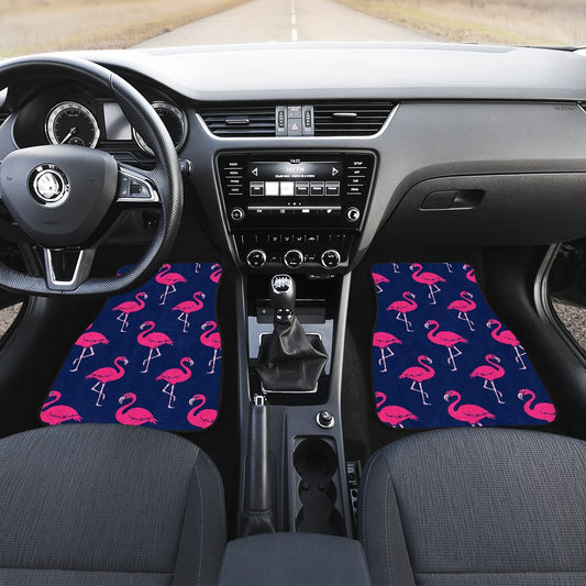 Pink Flamingo Pattern Car Floor Mats