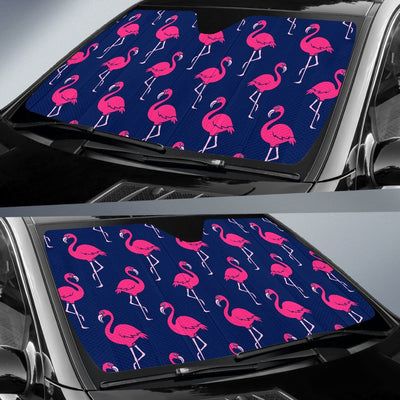 Pink Flamingo Pattern Car Sun Shade-JorJune