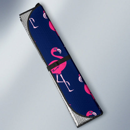 Pink Flamingo Pattern Car Sun Shade-JorJune