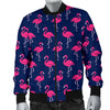 Pink Flamingo Pattern Men Casual Bomber Jacket