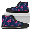 Pink Flamingo Pattern Men High Top Shoes