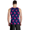 Pink Flamingo Pattern Men Tank Top