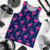 Pink Flamingo Pattern Men Tank Top