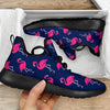 Pink Flamingo Pattern Mesh Knit Sneakers Shoes