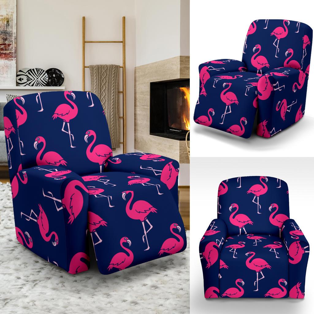Pink Flamingo Pattern Recliner Slipcover-JORJUNE.COM