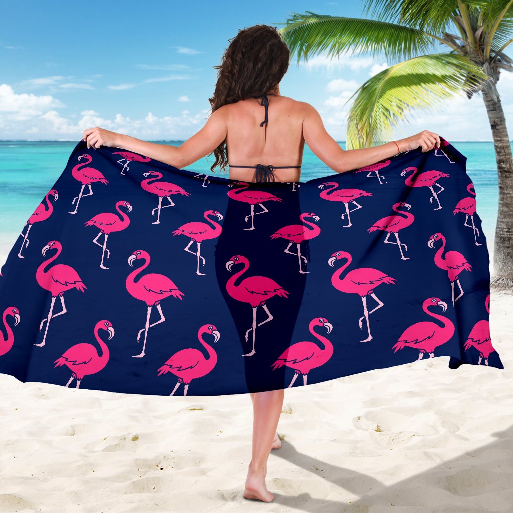 Pink Flamingo Pattern Sarong Pareo Wrap